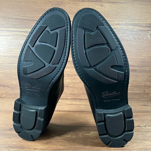 Paraboot “Prevert” Black Leather Oxfords Shoes Men’s Size 10 - Picture 8 of 11